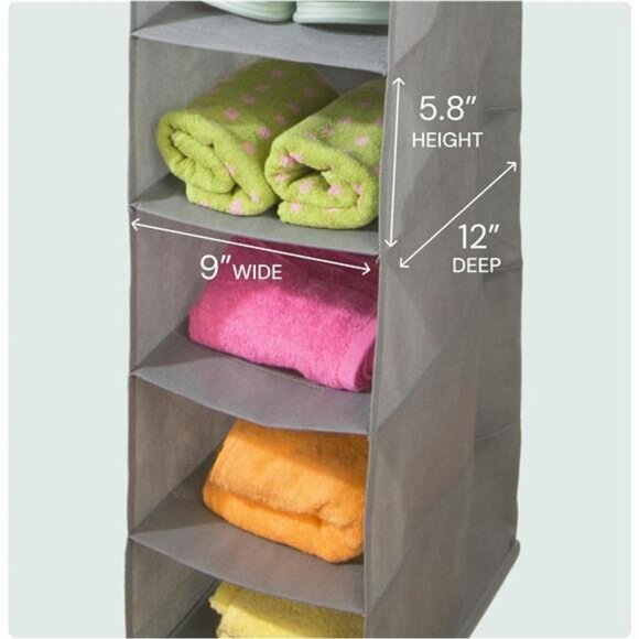 10 Shelf Hanging Closet Organizer - Hat Rack for Baseball Caps - Picture 5 of 7